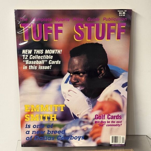 1991 September tuff stuff magazine with a uncut sheet of various superstars - Picture 2 of 8